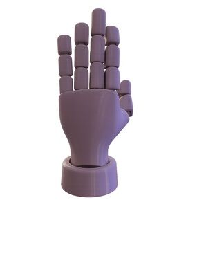 3D Printed Articulating Hand Poseable Desk Decor Fidget Toy